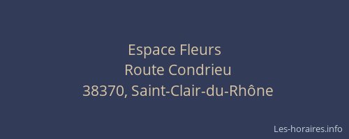 Espace Fleurs