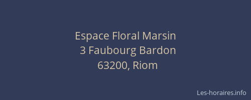 Espace Floral Marsin