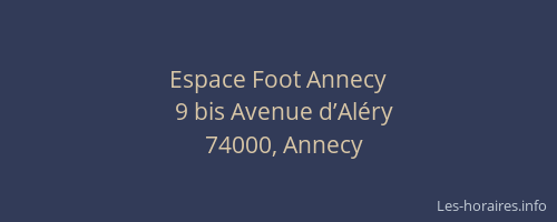 Espace Foot Annecy