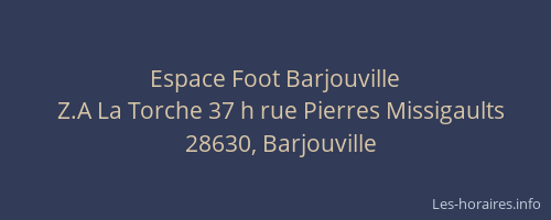 Espace Foot Barjouville