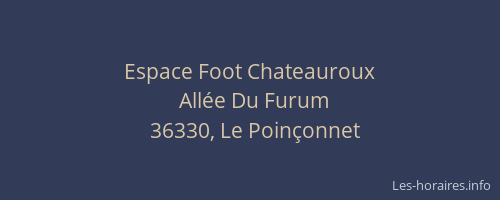 Espace Foot Chateauroux