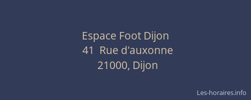 Espace Foot Dijon