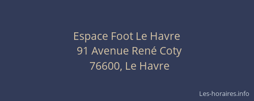 Espace Foot Le Havre