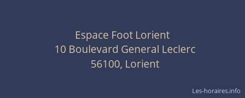 Espace Foot Lorient