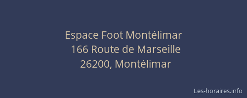 Espace Foot Montélimar