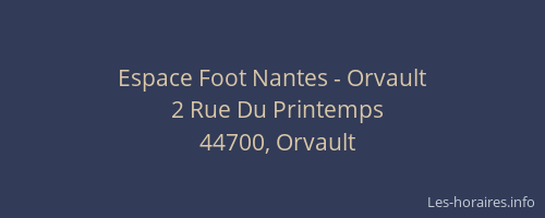 Espace Foot Nantes - Orvault