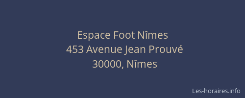 Espace Foot Nîmes