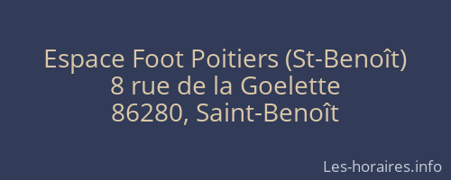 Espace Foot Poitiers (St-Benoît)