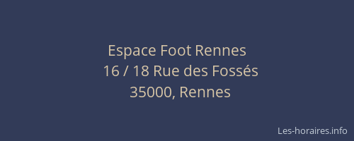 Espace Foot Rennes