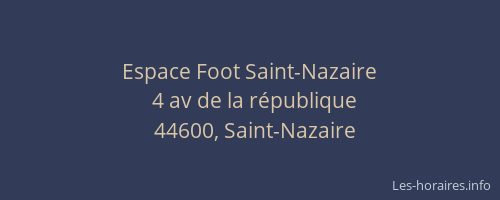 Espace Foot Saint-Nazaire