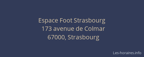 Espace Foot Strasbourg