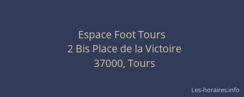 Espace Foot Tours