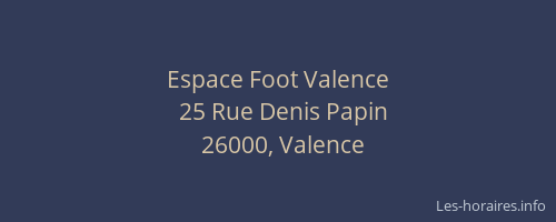 Espace Foot Valence