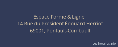 Espace Forme & Ligne