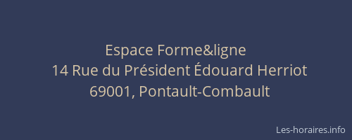 Espace Forme&ligne