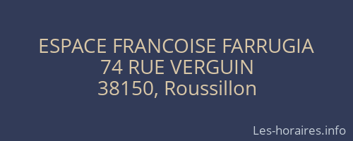 ESPACE FRANCOISE FARRUGIA
