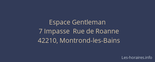 Espace Gentleman