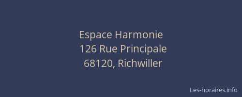 Espace Harmonie