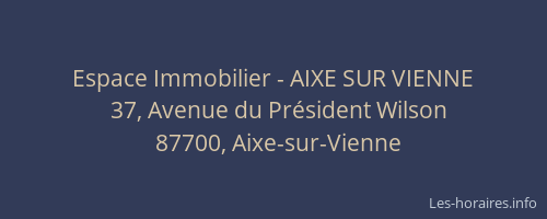Espace Immobilier - AIXE SUR VIENNE