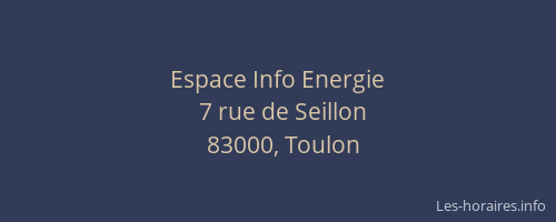 Espace Info Energie