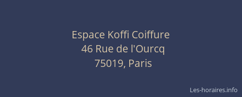 Espace Koffi Coiffure