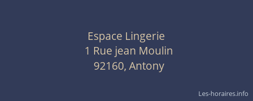 Espace Lingerie