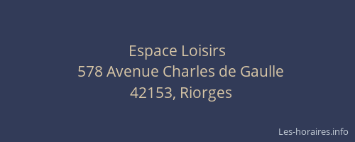 Espace Loisirs