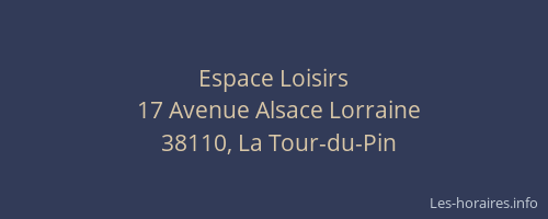 Espace Loisirs