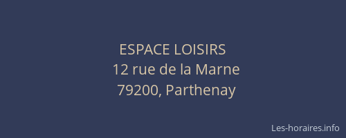 ESPACE LOISIRS
