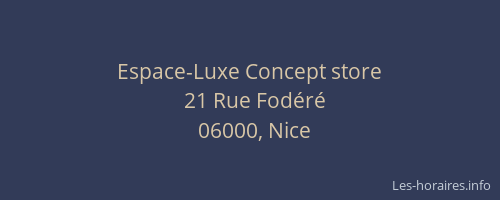 Espace-Luxe Concept store