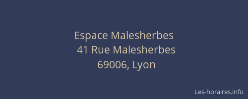 Espace Malesherbes