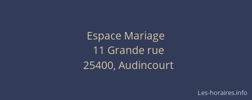 Espace Mariage