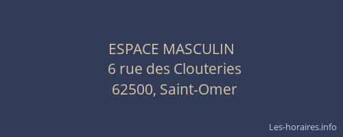 ESPACE MASCULIN