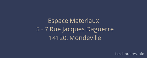Espace Materiaux