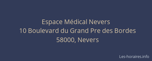 Espace Médical Nevers