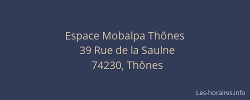 Espace Mobalpa Th&ocirc;nes