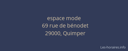 espace mode