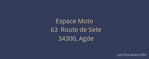 Espace Moto
