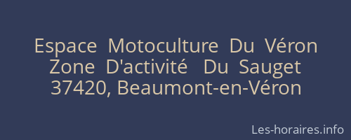 Espace  Motoculture  Du  Véron