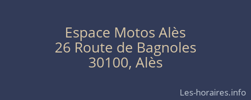 Espace Motos Alès
