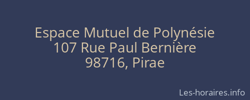 Espace Mutuel de Polynésie