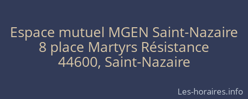 Espace mutuel MGEN Saint-Nazaire