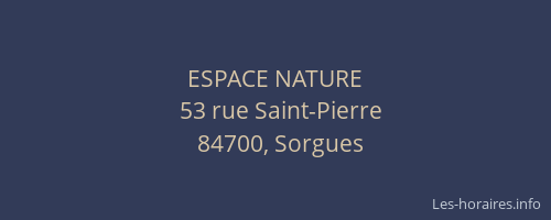 ESPACE NATURE