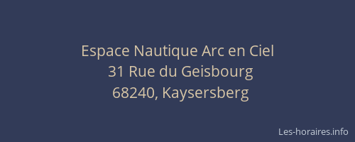 Espace Nautique Arc en Ciel