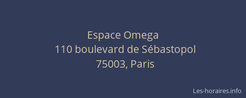 Espace Omega