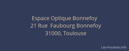 Espace Optique Bonnefoy