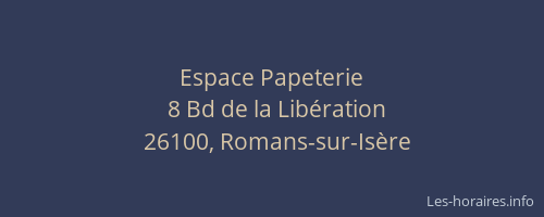 Espace Papeterie