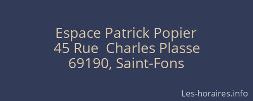 Espace Patrick Popier