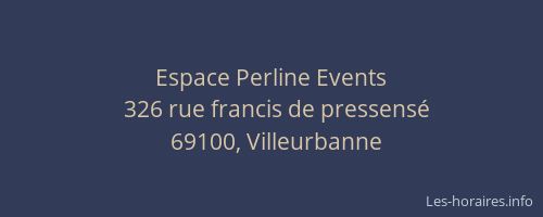 Espace Perline Events