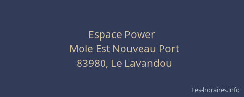 Espace Power